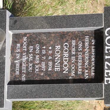 COETZEE Gordon Ronnie 1974-1997
