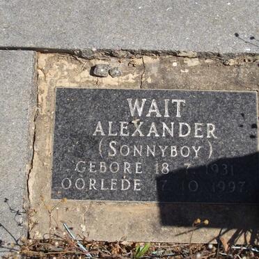 WAIT Alexander 1931-1997