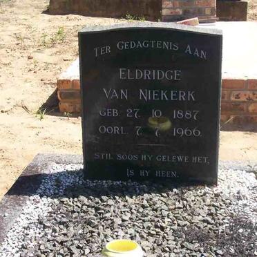 NIEKERK Eldridge, van 1887-1966