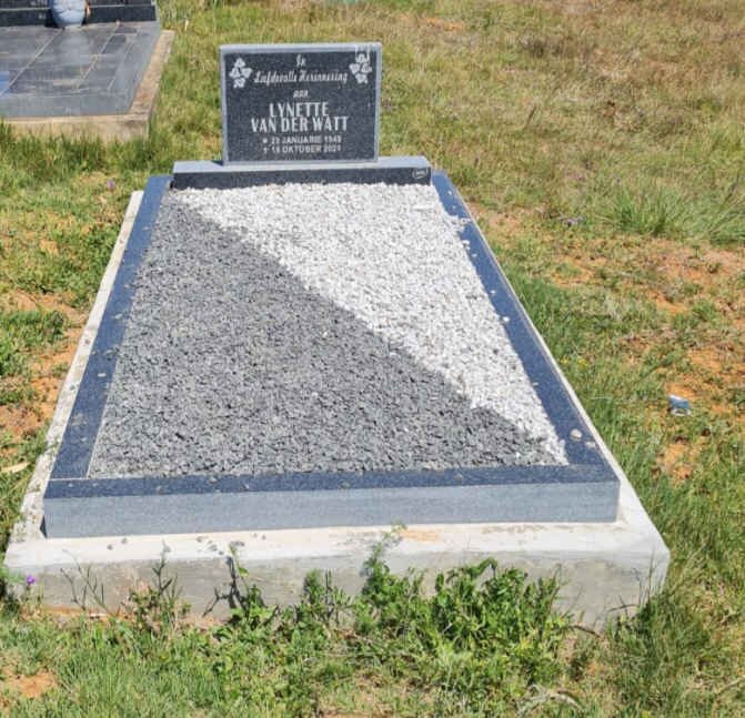 WATT Lynette, van der 1949-2021