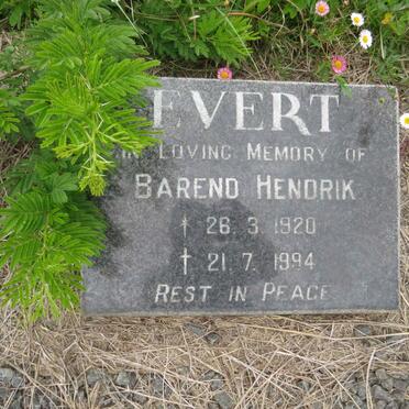 EVERT Barend Hendrik 1920-1994
