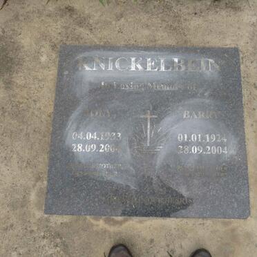 KNICKELBEIN Barry 1924-2004 &amp; Joly 1933-2004