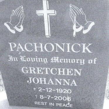 PACHONICK Gretchen Johanna 1920-2006