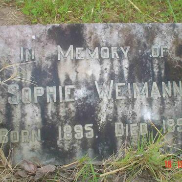 WEIMANN Sophie 1895-1897