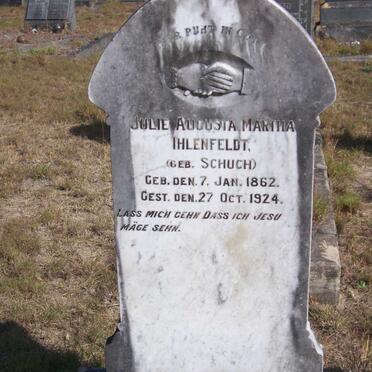 IHLENFELDT Julie Auguste Martha nee SCHUCH 1862-1924