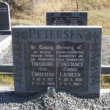 PETERSEN Theodore Christian 1913-1984 &amp; Constance Laureen 1920-2007