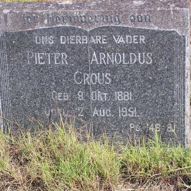 CROUS Pieter Arnoldus 1881-1951
