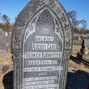 BURMEISTER August Carl Friedrich 1857-1926