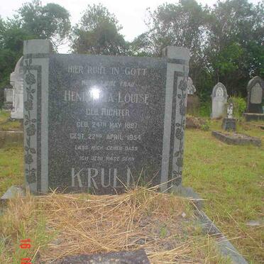 KRULL Hendrina Louise nee RICHTER 1887-1954