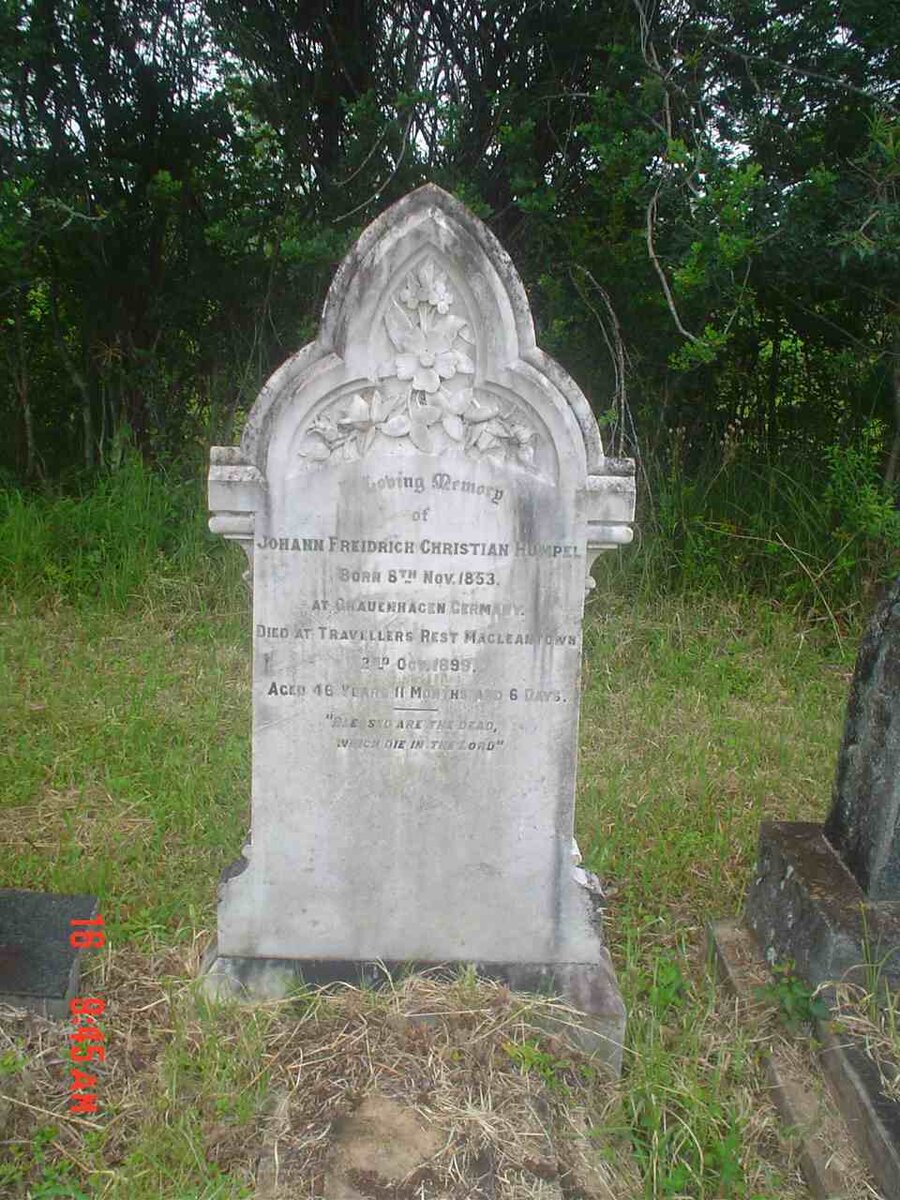 HUMPEL Johann Freidrich Christian 1853-1899