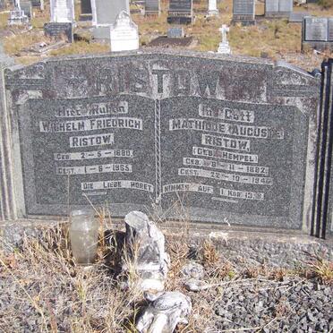 RISTOW Wilhelm Friedrich 1880-1965 &amp; Mathilda Auguste HEMPEL 1882-1946