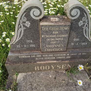 BOOYSEN Johannes Frederick 1916-1964