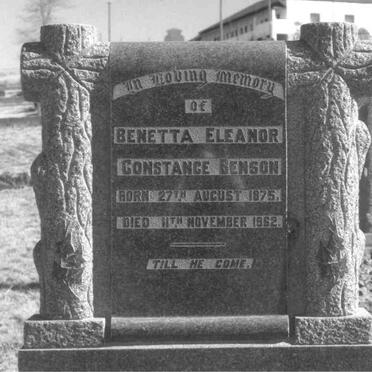 BENSON Benetta Eleanor Constance 1875-1962