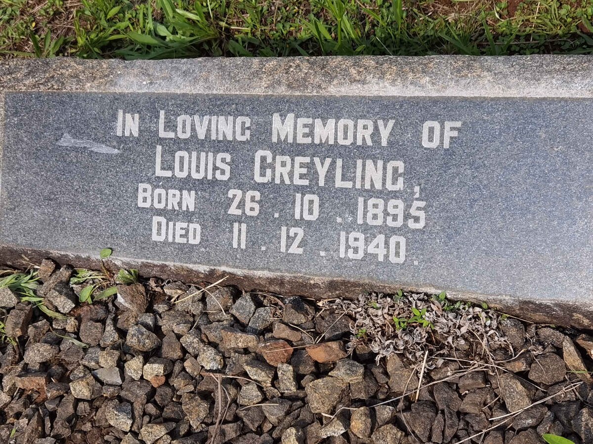 GREYLING Louis 1895-1940