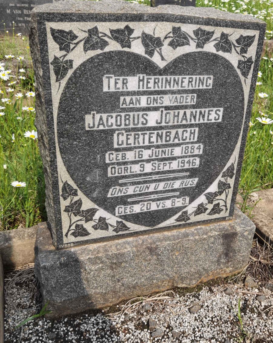 GERTENBACH Jacobus Johannes 1884-1946