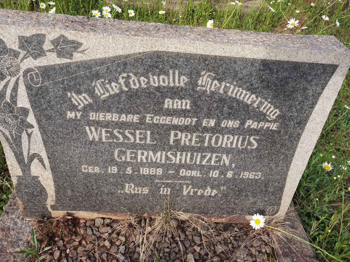 GERMISHUIZEN Wessel Pretorius 1889-1963