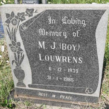 LOUWRENS M.J. 1939-1985