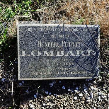 LOMBARD Hendrik Petrus 1912-1996