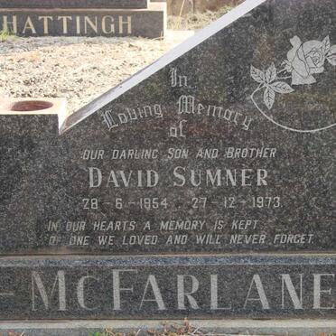 McFARLANE David Sumner 1954-1973