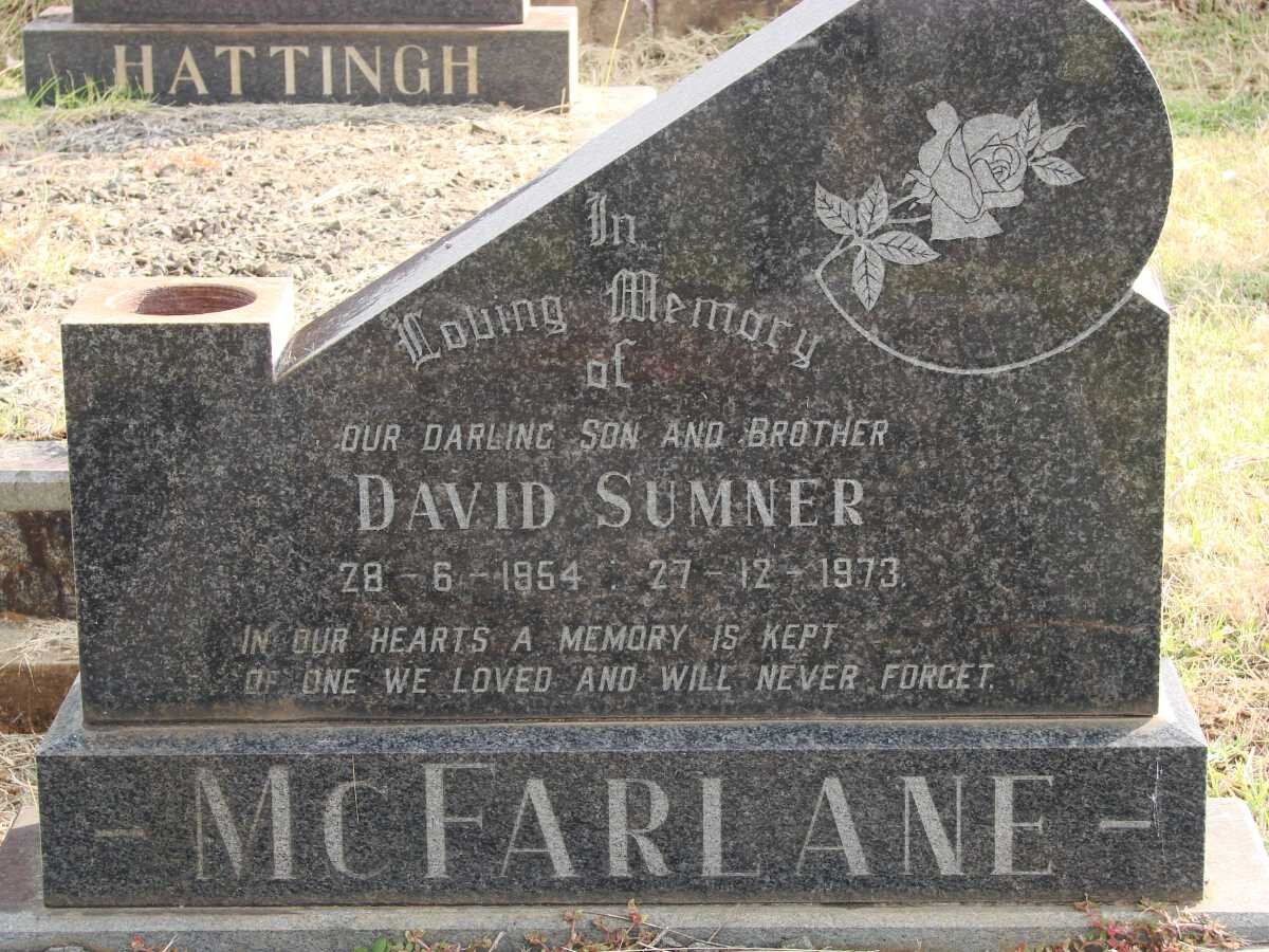 McFARLANE David Sumner 1954-1973