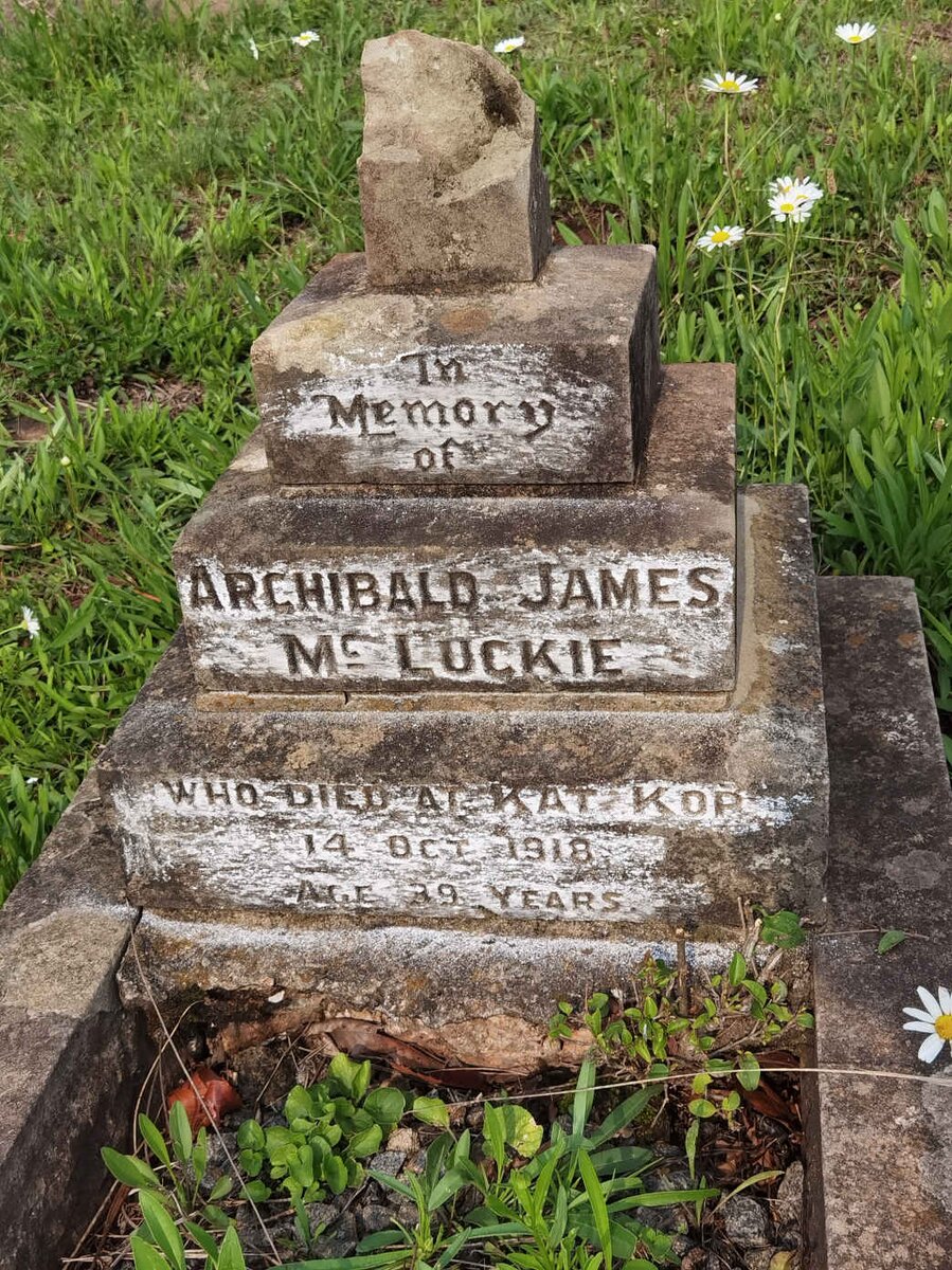 MCLUCKIE Archibald James -1918