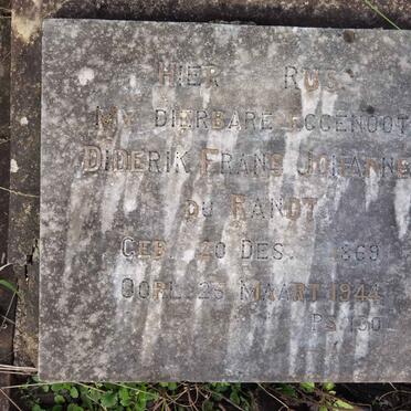 RANDT Diderik Frans Johannes, du 1869-1944