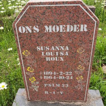 ROUX Susanna Louisa 1894-1964