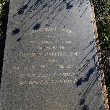 SMIT Erasmus Jacobus 1894-1967