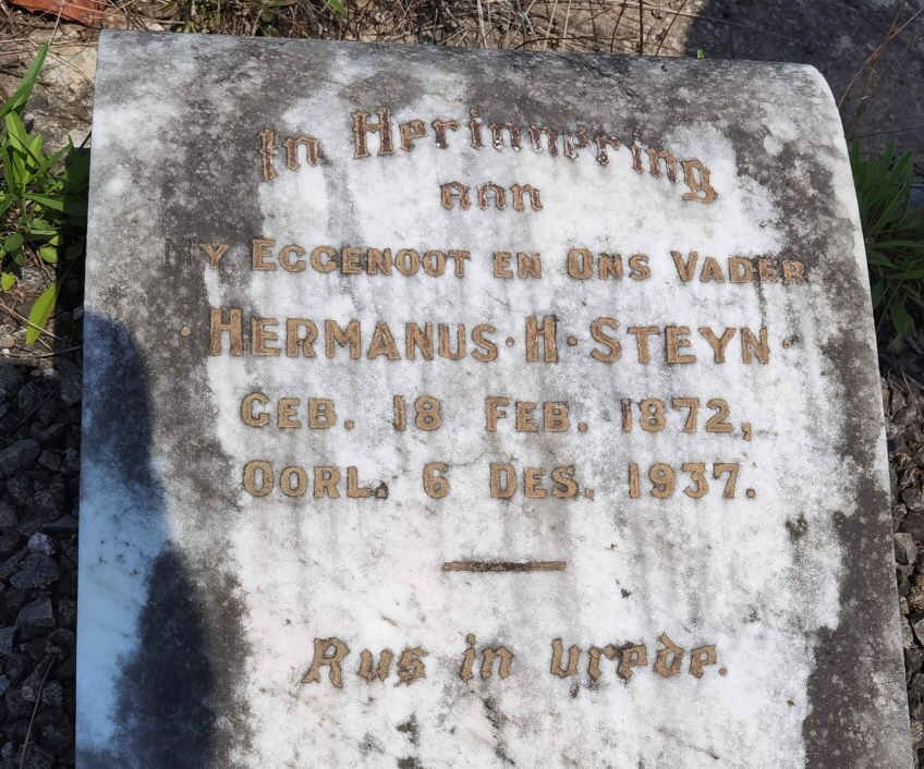 STEYN Hermanus H. 1872-1937