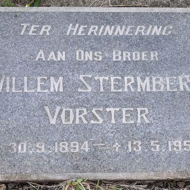 VORSTER Willem Stermberg 1894-1953