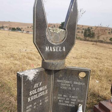 MASELA Solomon Kholisile 1922-1993