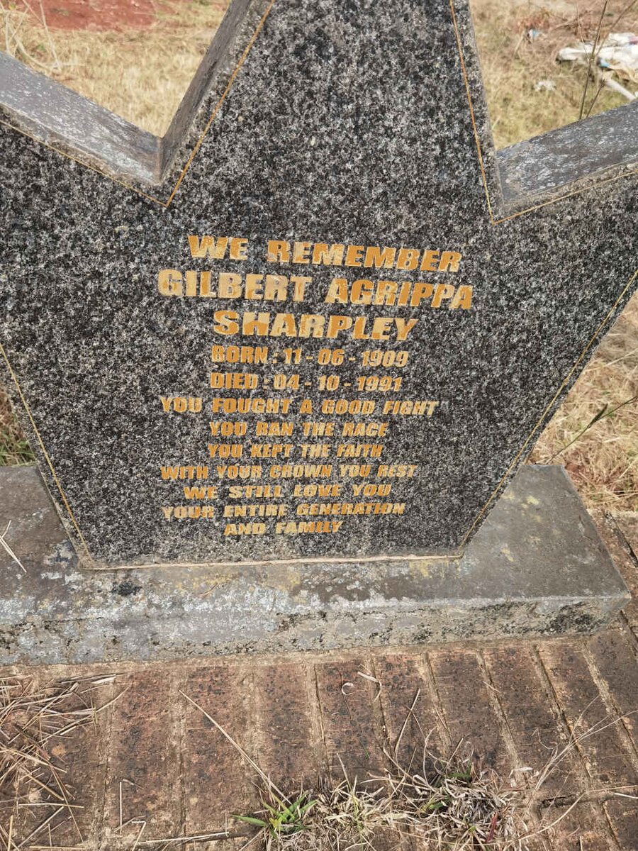 SHARPLEY Gilbert Agrippa 1909-1991