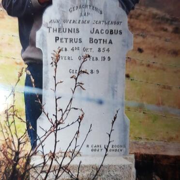 BOTHA Theunis Jacobus Petrus 1854-1919