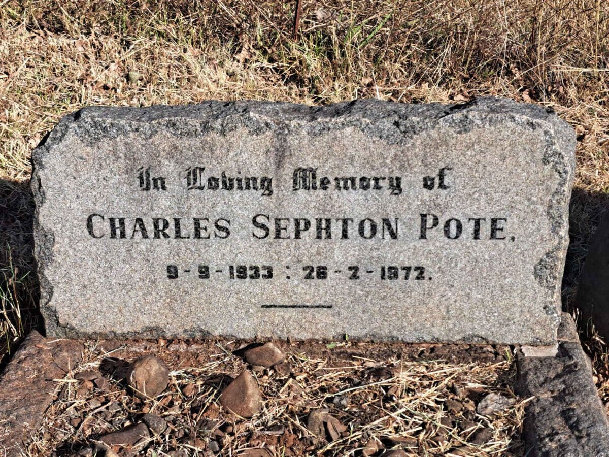 POTE Charles Sephton 1933-1972