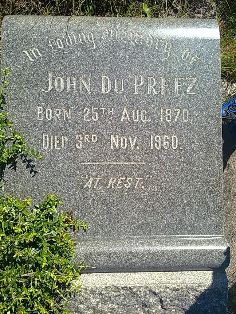 PREEZ John, du 1870-1960
