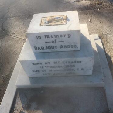 ABDOO Barjout 1868-1923