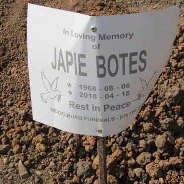 BOTES Japie 1968-2018