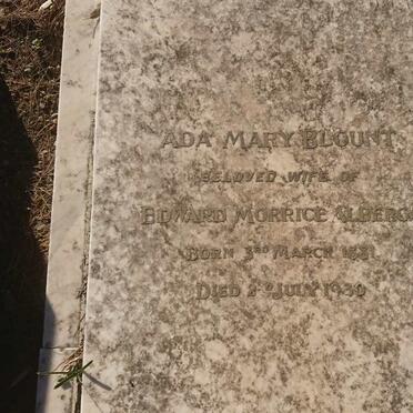 BLOUNT Ada Mary 1881-1930