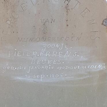 BEUKES Pieter Errens 1905-1905