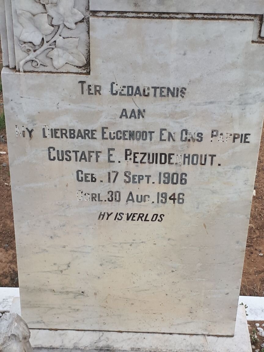 BEZUIDENHOUT Gustaff E. 1906-1946