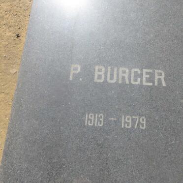 BURGER P. 1913-1979
