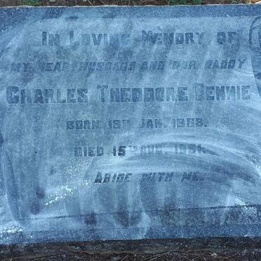 BENNIE Charles Theodore 1883-1951