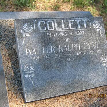 COLLETT Walter Ralph Cyril 1921-1999