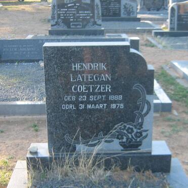 COETZER Hendrik Lategan 1888-1975