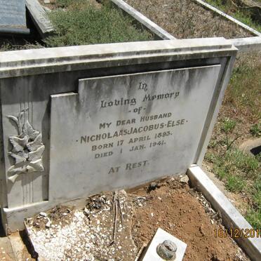 ELSE Nicholaas Jacobus 1893-1941