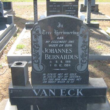 ECK Johannes Bernardus, van 1919-1984