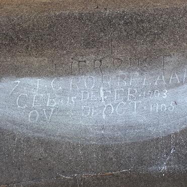 GROBBELAAR Z.J.C. 1903-1905