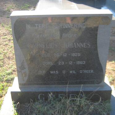 GREEN Cornelius Johannes 1925-1963