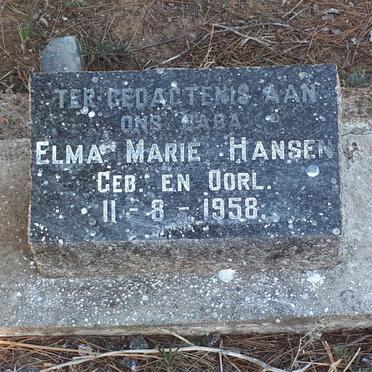 HANSEN Elma Marie -1958