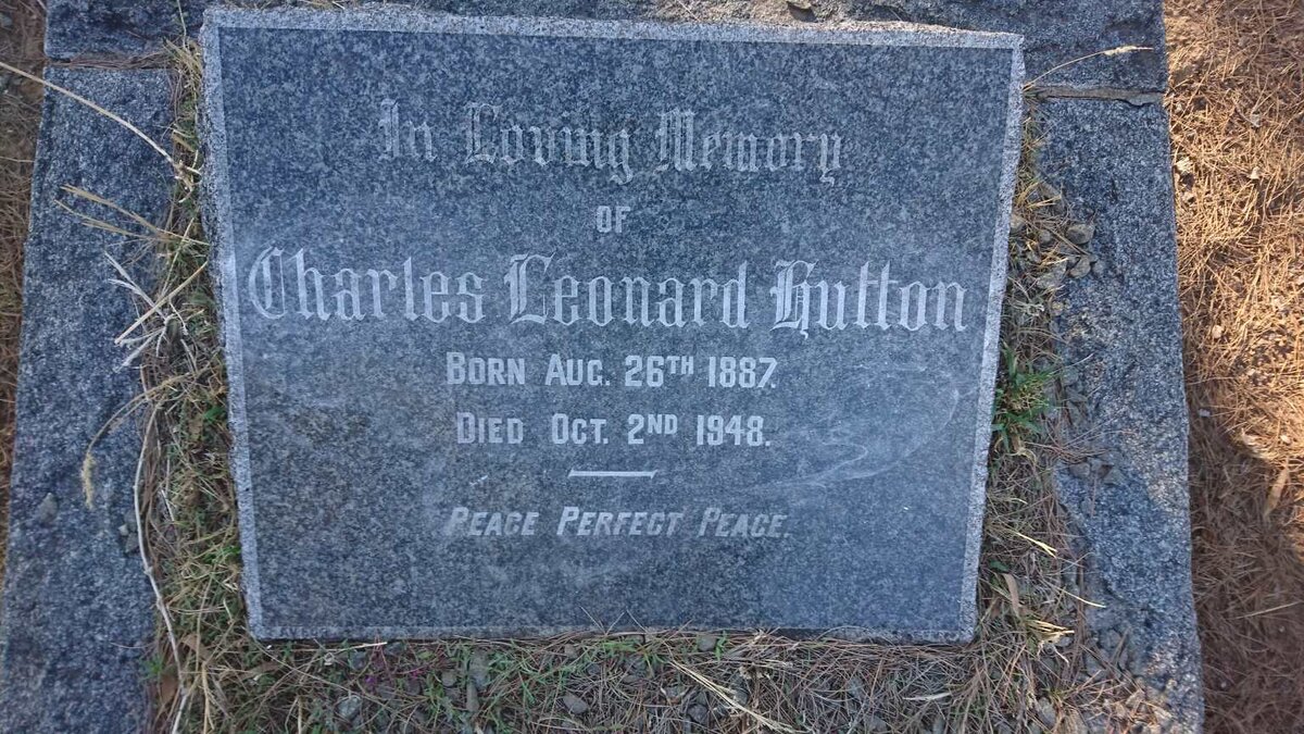 HUTTON Charles Leonard 1887-1948